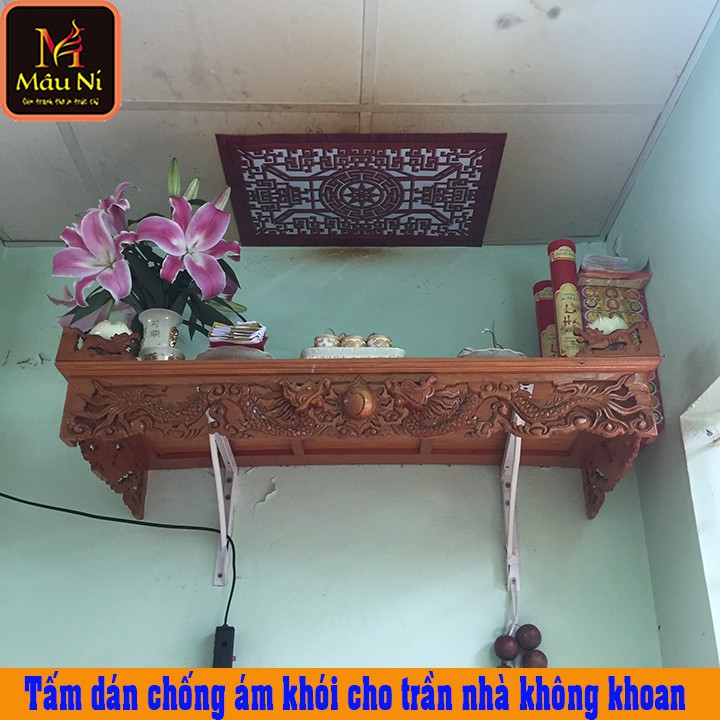 Sx - TẤM CHỐNG ÁM KHÓI dán phòng thờ, dán lên trần nhà, không phải khoan