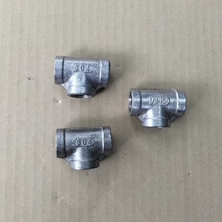 Tê ren trong DN21mm, chất liệu inox