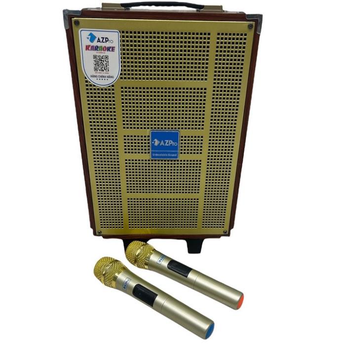 Loa kéo AZPro AZ-8 Pro - Loa kéo di động bass 2 tấc - chống rú đỉnh Tặng kèm 2 micro không dây