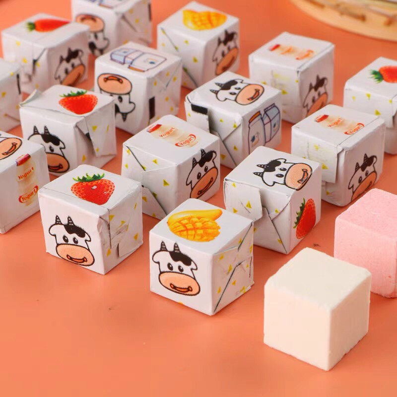 Kẹo sữa viên cube lọ 140gr