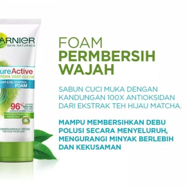 (Hàng Mới Về) Nước Tẩy Trang Garnier Pure Active Matcha Làm Sạch Sâu 100ml