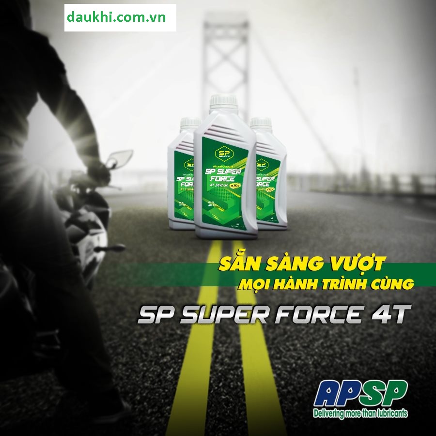 Daukhi.com.vn- Dầu nhớt xe số Saigonpetro - SP Super Force 4T SG - 15W40 Chính hãng -Dành Cho Xe Số 4 Thì -daukhi.com.vn