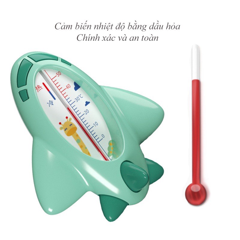 Nhiệt kế đo nước tắm cho bé Misuta, cảm biến nhiệt dầu hỏa an toàn cho bé sơ sinh