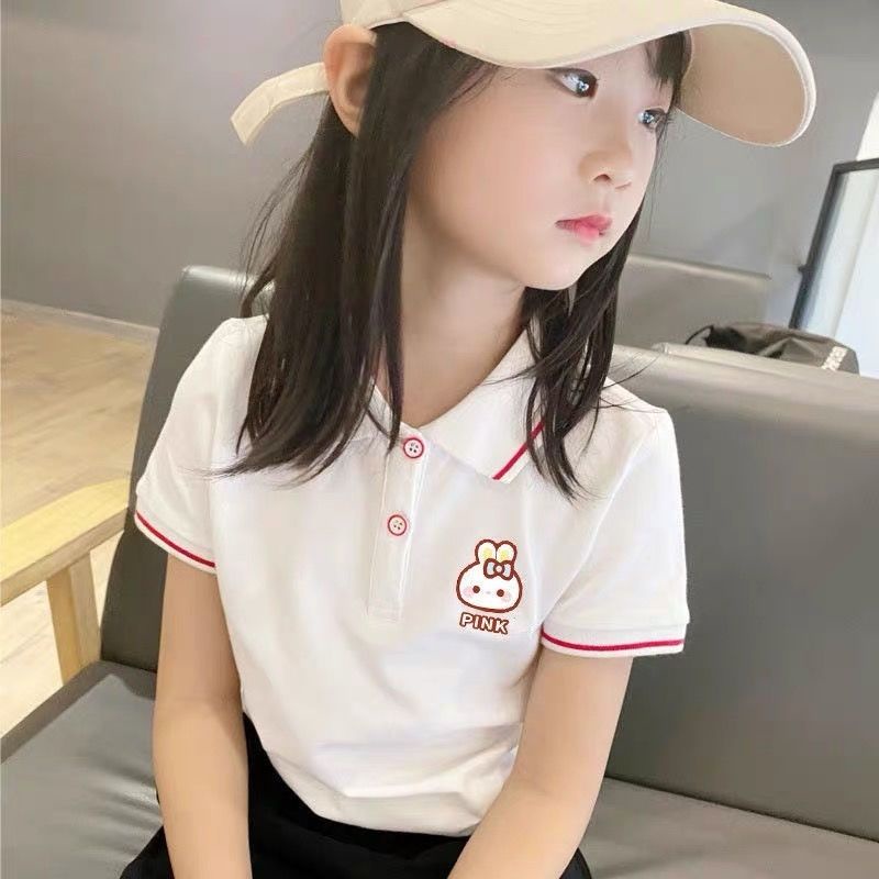 Áo Thun POLO Tay Ngắn Cổ Bẻ Thời Trang Mùa Hè Hàng Mới Dành Cho Bé Gái 2022