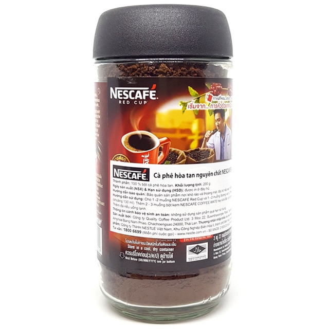 Cà phê hòa tan nguyên chất Nescafe Red Cup 200g | BigBuy360 - bigbuy360.vn