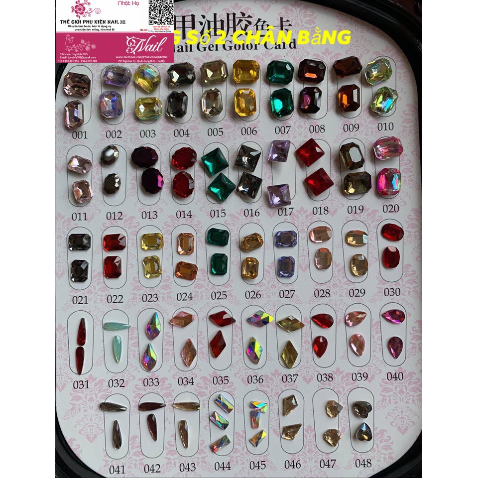 Đá Khối Siêu Sáng( 15k / 5 viên ) Trang Trí Móng Mẫu Đẹp (21-40)
