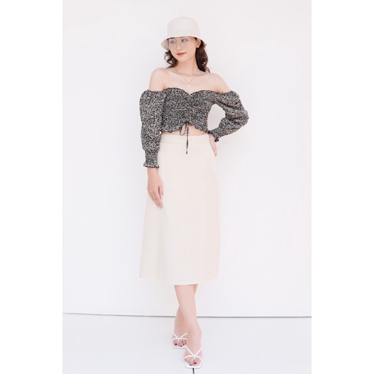 chân váy dài xẻ kaki lụa | BigBuy360 - bigbuy360.vn