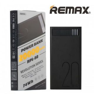 Pin sạc dự phòng 20000mah remax rpl-58 | rpl 58 - hàng chính hãng check qr code được