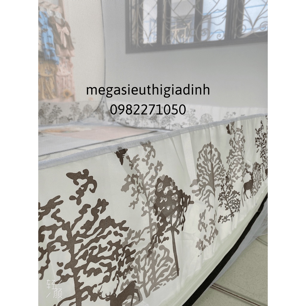 Màn Chụp Tự Bung Đỉnh Vuông Cao Cấp Tiến Đạt - Mùng Gấp Chống Muỗi - BH 12 Tháng