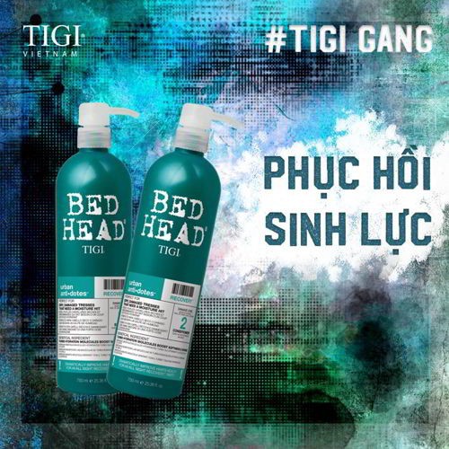 [AUTHENTIC 100%] Bộ Dầu Gội Xả Ủ Tóc T.i.gi B.ed H.ead Màu Xanh Dương