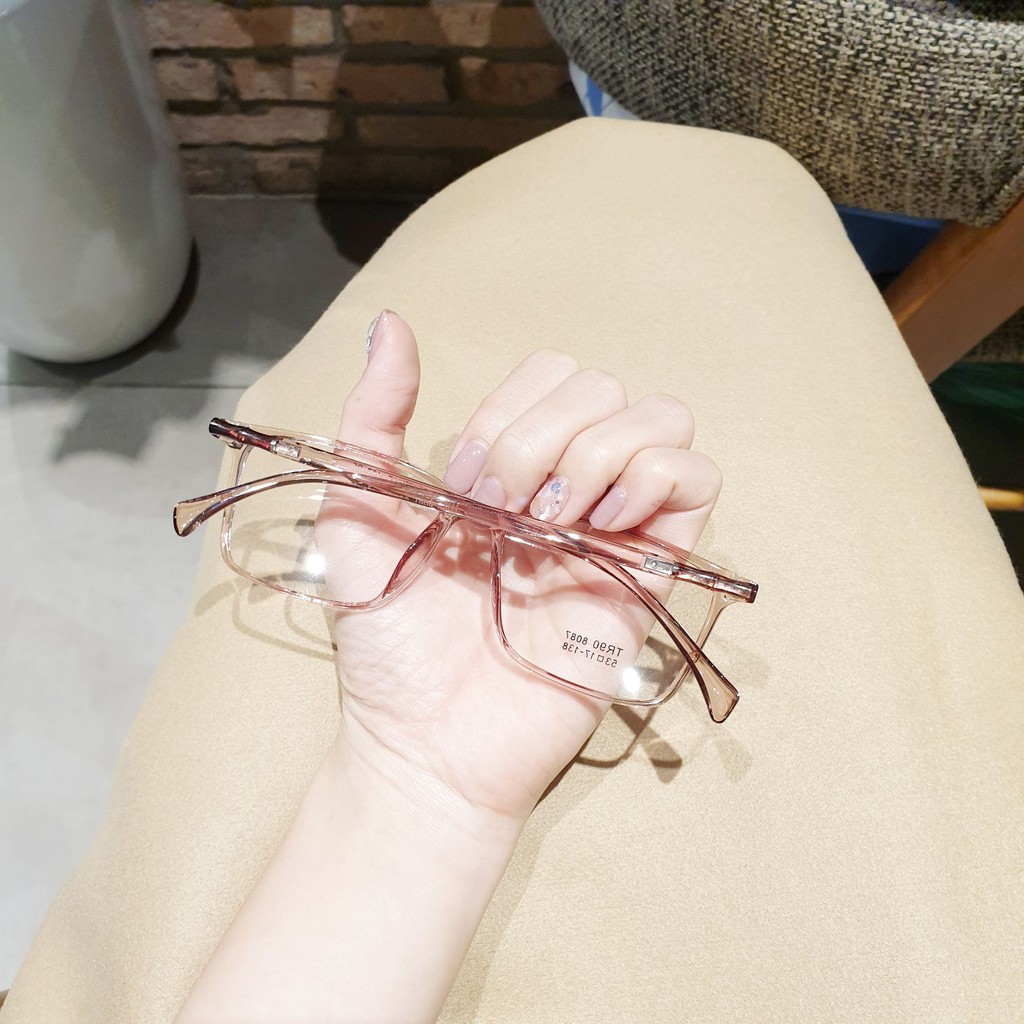 Gọng kính nhựa dẻo vuông Qiwa Eyewear 8087, kính mắt thời trang lắp được cận | BigBuy360 - bigbuy360.vn