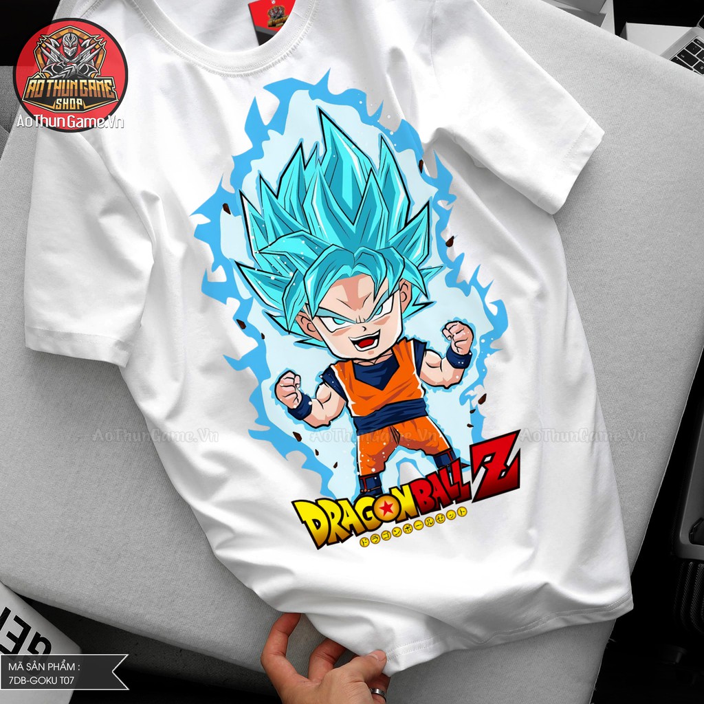 Áo thun Anime Songoku T07 Dragon Ball Z chính hãng giá xưởng có size Goku cho trẻ em bé trai và bé gái / AoThunGameVn