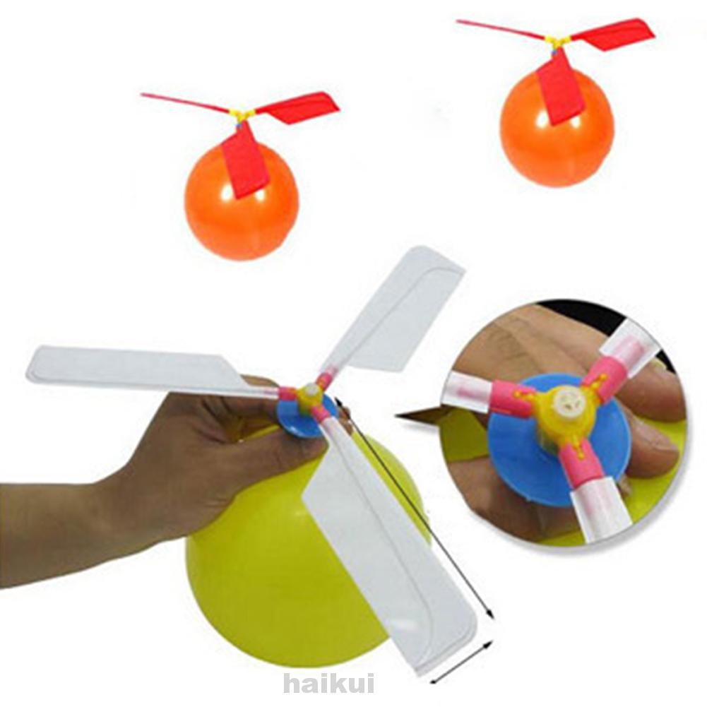 Easy Install Plastic Assemble Educational Gift Manual Balloon Helicopter