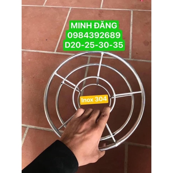 Guồng tay inox quấn dây diều : D16-D20-D25-D30-D35