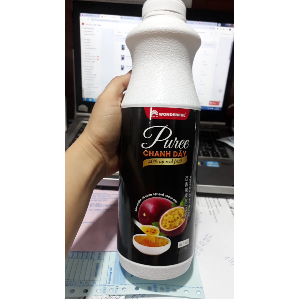 Pure chanh leo Wonderful chai 1.3kg