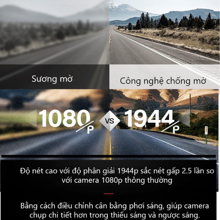 Camera Hành Trình 70mai Dash Cam Pro Plus A500 chuẩn 2K – Bản Quốc Tế - Nguyên Seal , Bảo hành 5 năm