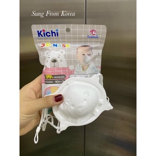 Khẩu trang dành cho bé - Khẩu trang gấu kichi/Khẩu trang 3D Mask kids