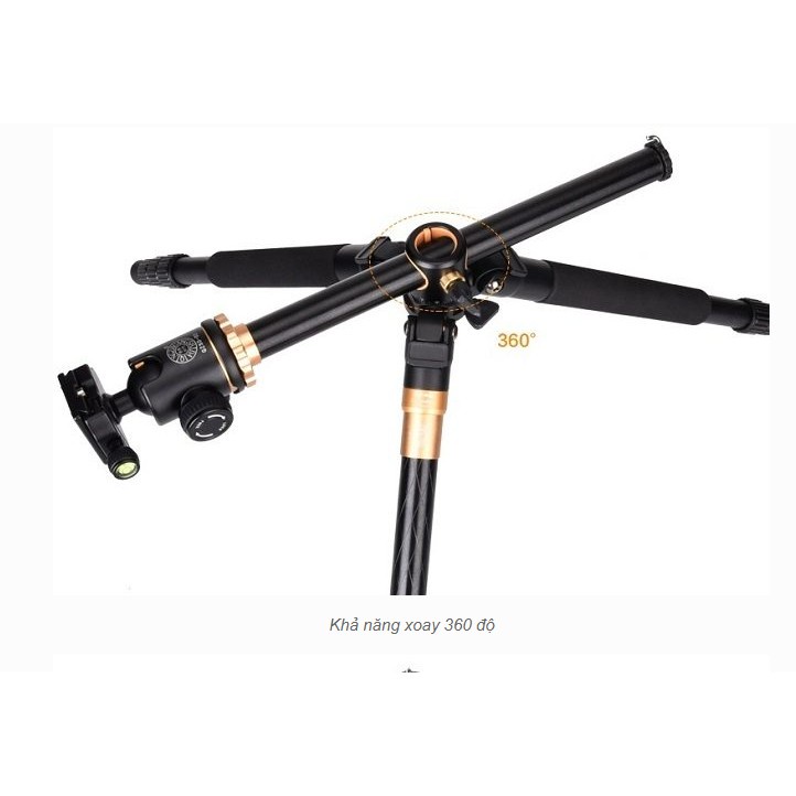 Chân máy ảnh Tripod Q999H bản trục đứng vuông góc chính hãng