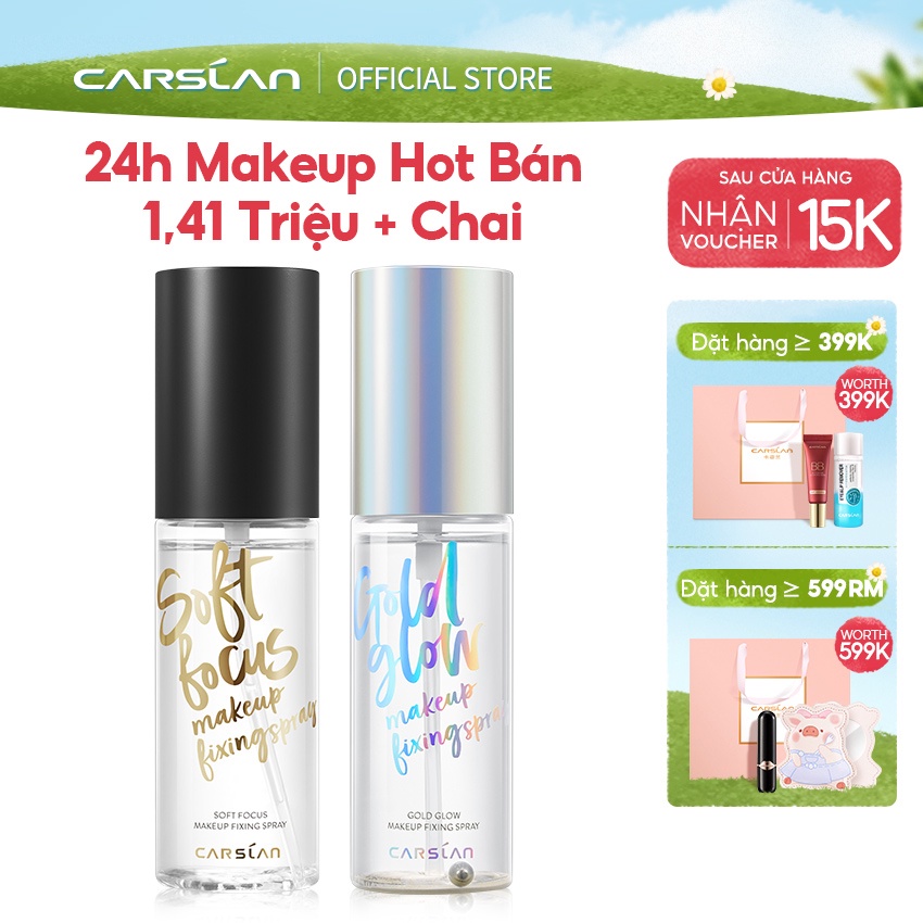 Chai Xịt Cố Định Lớp Trang Điểm Carslan Lâu Trôi Và Kiểm Soát Dầu Trên Da 50ml