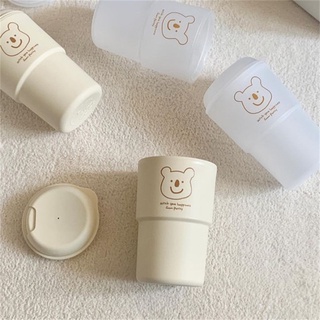 Cốc take away gấu nâu