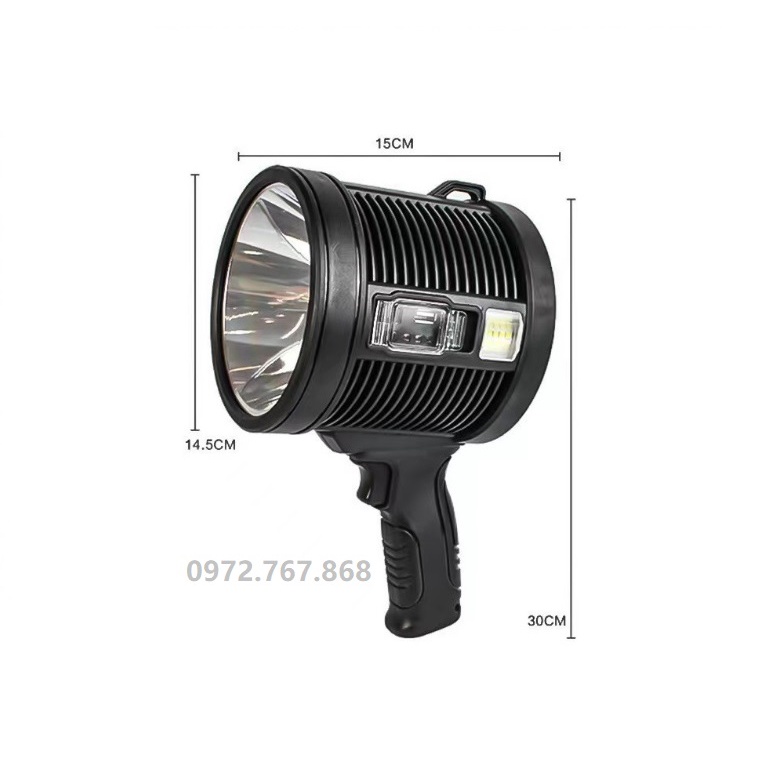Đèn pin đa năng Led P50 siêu sáng, chiếu xa, chiếu tỏa, sạc năng lượng mặt trời, sạc điện thoại, nháy cảnh báo SOS