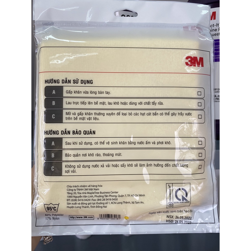 Khăn 3M lau xe hơi chuyên dụng, đa năng Perfect-It III PN 50400