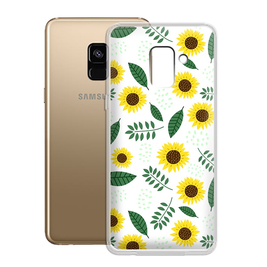 [FREESHIP ĐƠN 50K] Ốp lưng Samsung Galaxy A8 2018 Plus in hình hoa cỏ mùa hè độc đáo - 01032 Silicone Dẻo