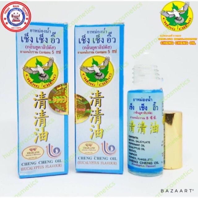 Dầu gió lăn bạc hà giảm nhức đầu Cheng Cheng OiL 5ml