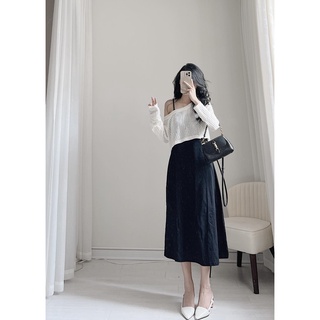Set váy 2 dây kèm áo lưới by Samhyewear