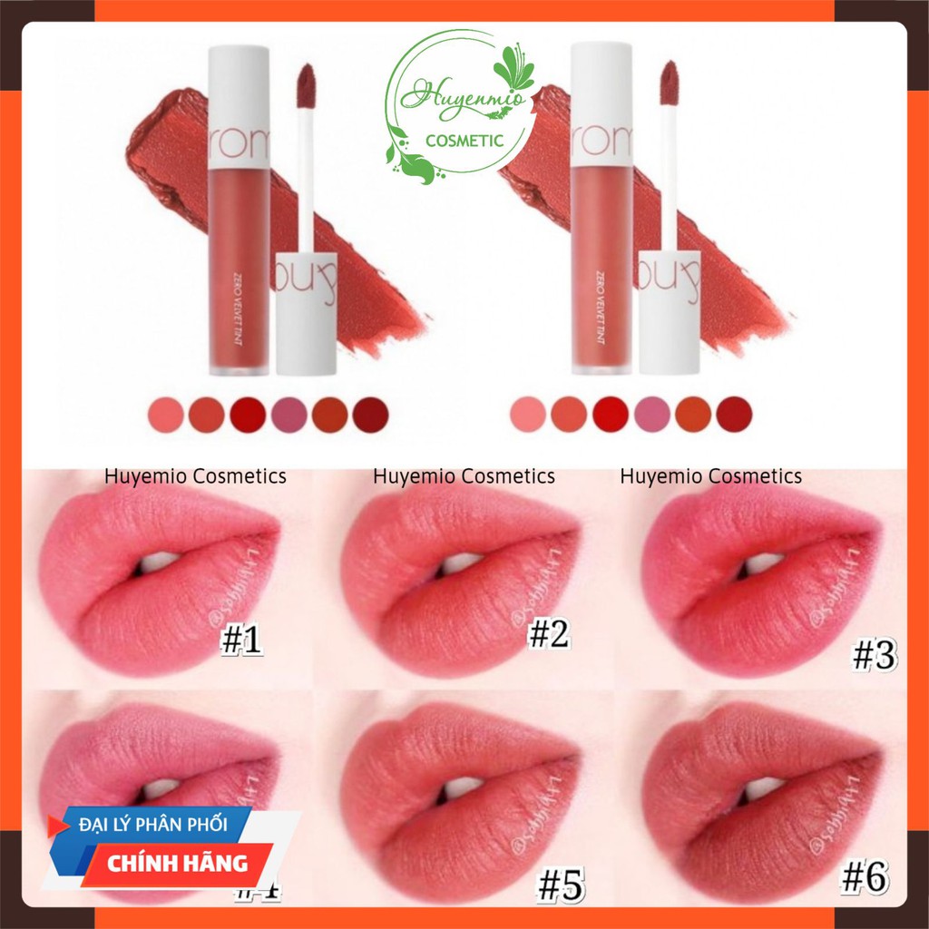 Son kem lì Romand Zero Velvet Tint -Huynmio | BigBuy360 - bigbuy360.vn