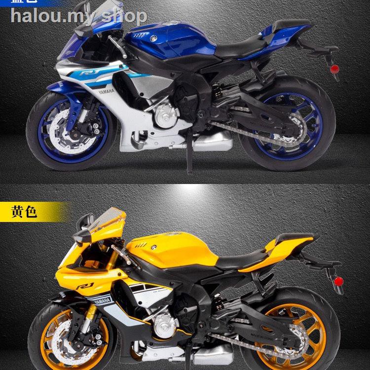 Mô Hình Xe Mô Tô Yamaha R1 Tm2020 Tỉ Lệ 1: 12 Ấn Tượng