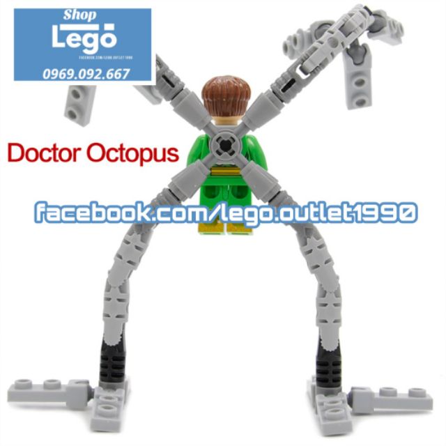 [44 hình] Xếp hình Dortor Octopus Spider-Man : Homecoming Lego Minifigures Xinh Xh325 x0123