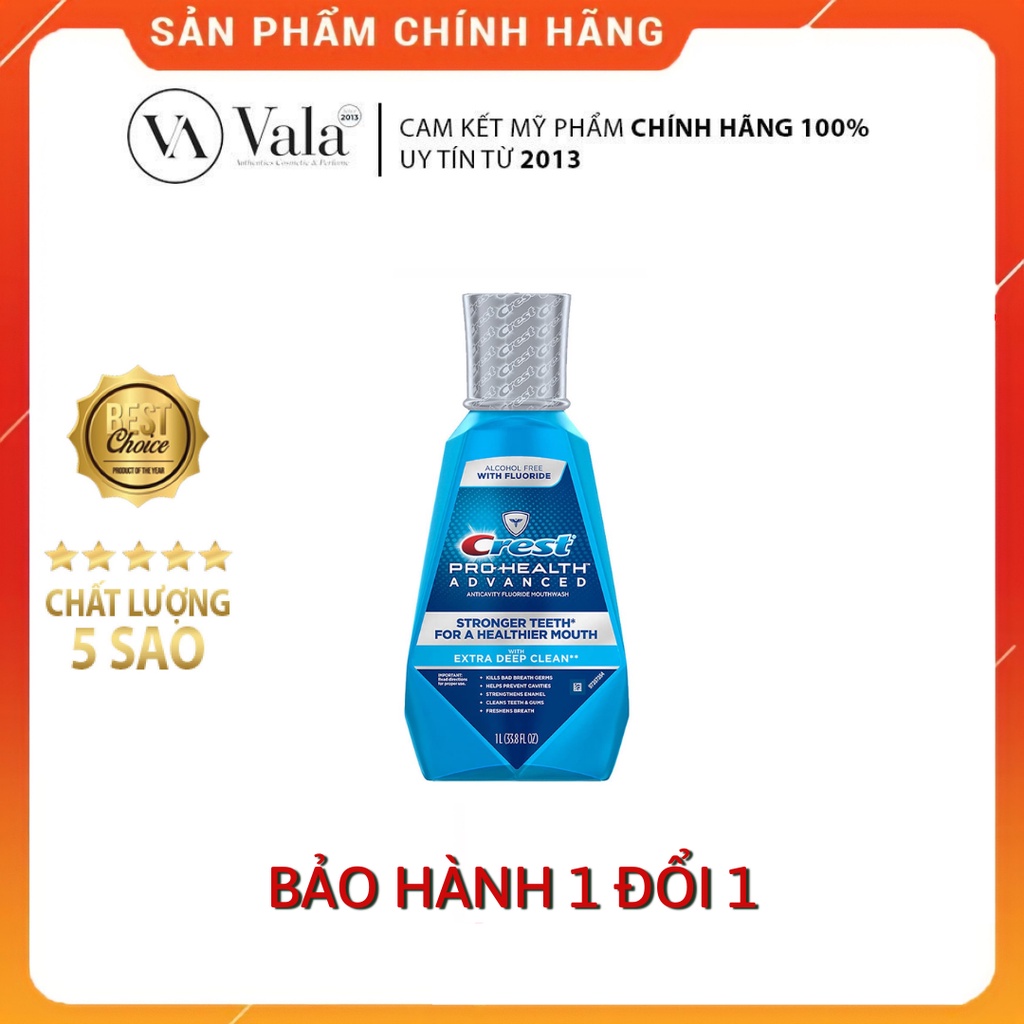 Nước Súc Miệng Trắng Răng Crest 1000ml