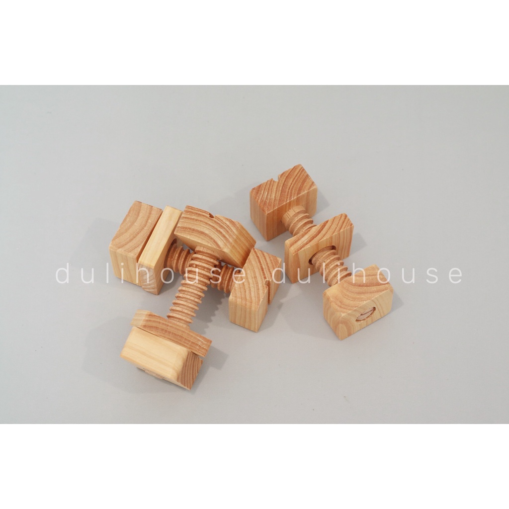 Đồ chơi Gỗ mô phỏng dụng cụ sửa chữa gia đình, phối hợp phát triển tư duy &amp; thực hành, giúp trẻ cầm nắm dễ dàng