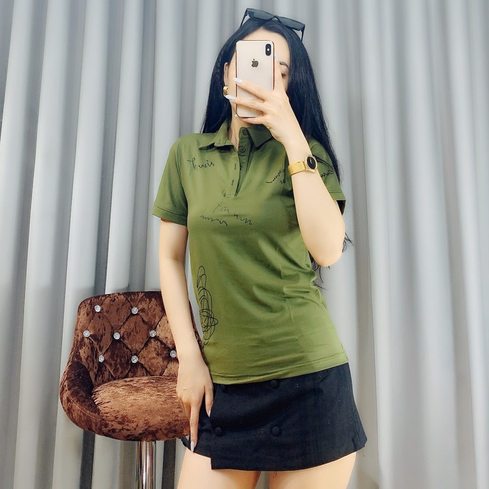 Áo Thun Polo Nữ - Áo Polo Nữ Cổ Bẻ Chất Thun Cotton 100% | BigBuy360 - bigbuy360.vn