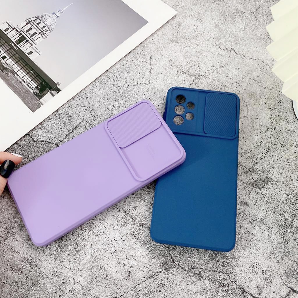 Ốp Điện Thoại Silicon Mềm Có Nắp Trượt Bảo Vệ Camera Cho Samsung Galaxy S21 5G / S21+ / S21 Plus 5G / S21 Ultra 5G / Galaxy S20 FE 5G
