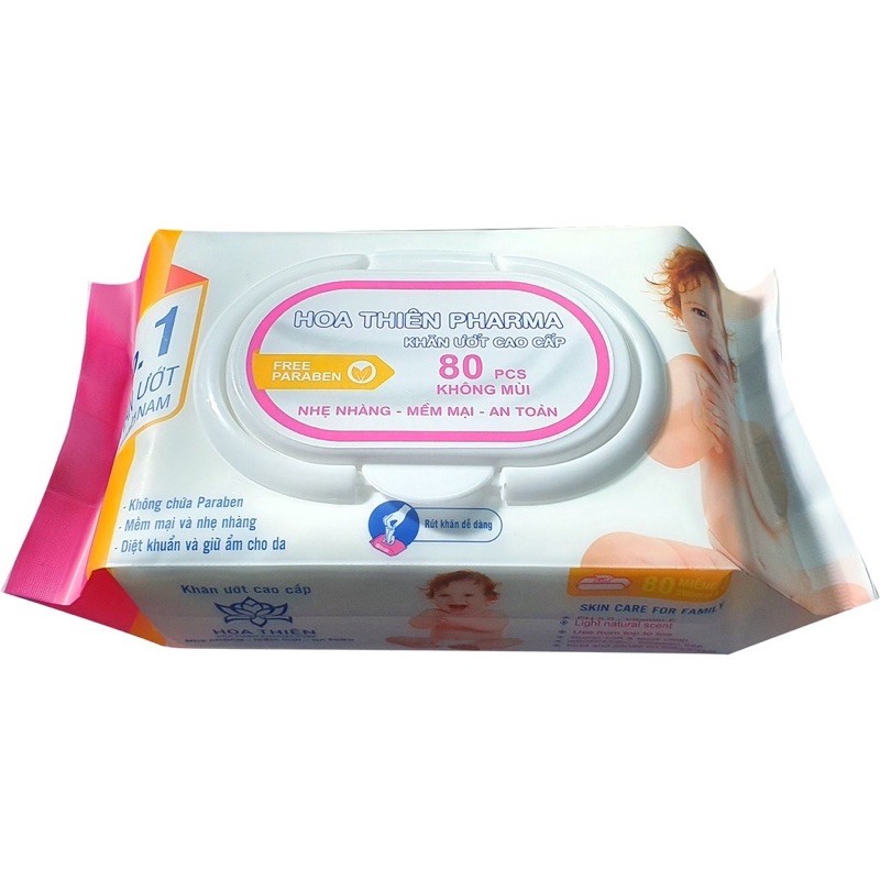 Khăn ướt em bé PHARMA 80tờ/ 1 gói