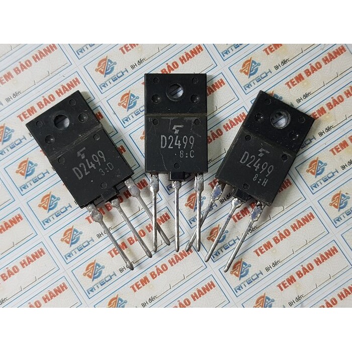 [Combo 5 chiếc] D2499, 2SD2499 Transistor NPN 6A-600V-50W TO-3P tháo máy