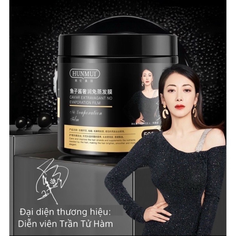 Kem Ủ Tóc HUNMUI Chiết Xuất Trứng Cá Tầm Nuôi Dưỡng Tóc Hư Tổn Làm Mềm Tóc Suôn Mượt