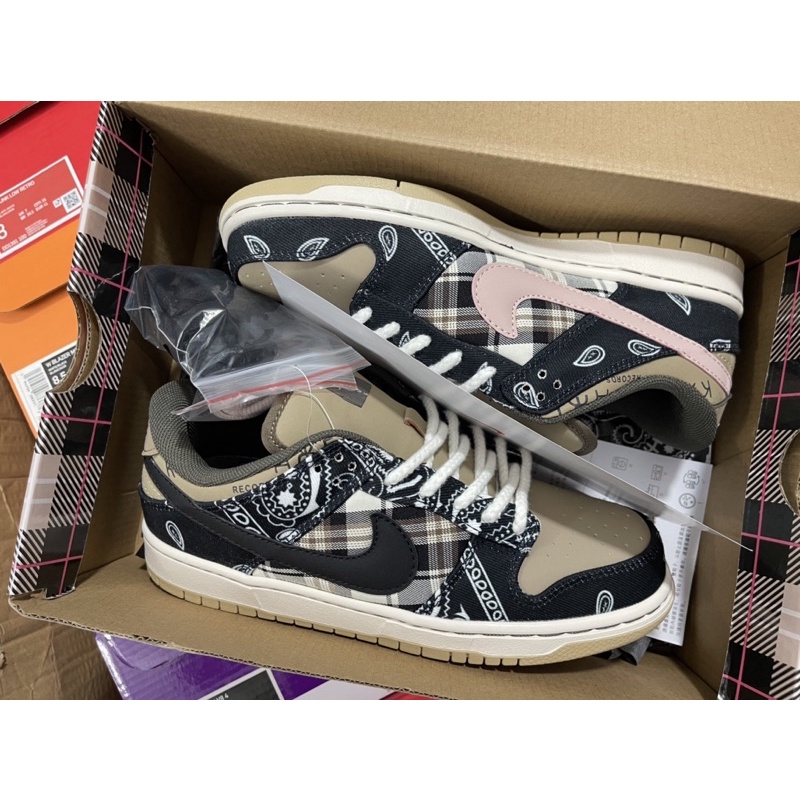 giày SB Dunk Travis Scott | hoạ tiết sắc nét | Bản cao cấp