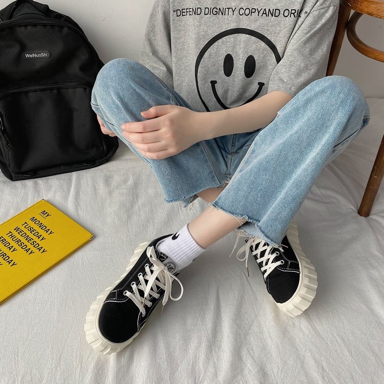 Giày Thể Thao Vải Bạt Thời Trang Hàn Cho Nữ | BigBuy360 - bigbuy360.vn