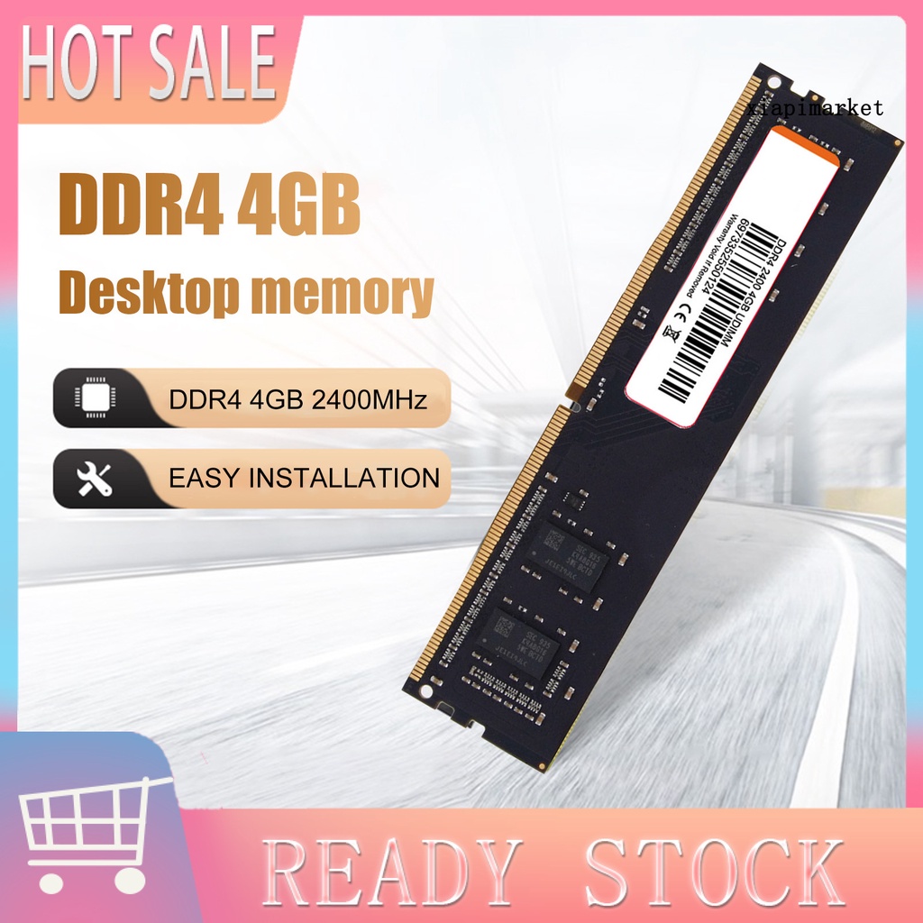 LOP_DDR4 4GB 2400MHz 1.2V PC4-2400 288 Pin Memory Module RAM for Desktop