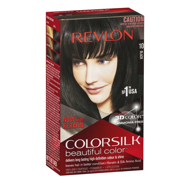 Thuốc nhuộm tóc Revlon Black 10 màu đen - Mỹ - 130ml