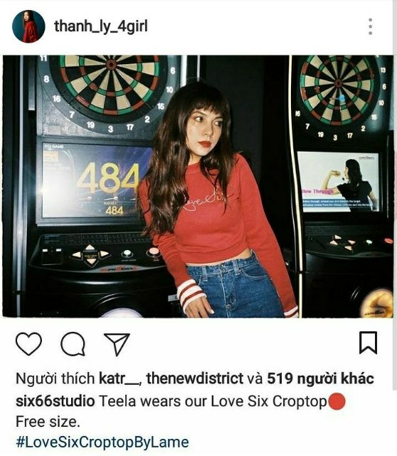 Áo Love Six Croptop Six66studio, Kido, Libe, 90svibes