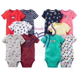 Set 5 body chip Carter's cộc tay xuất dư màu ngẫu nhiên