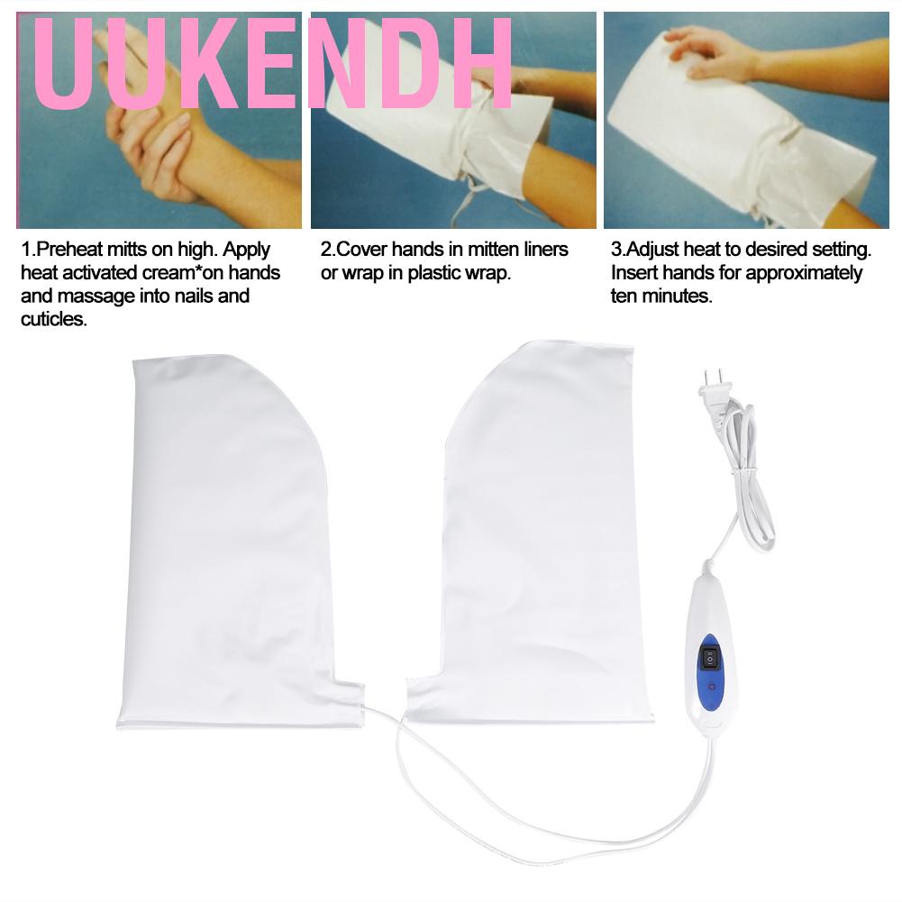 Uukendh Therapeutic Mitts  Professional Hand Care Mittens Durable Heated for Hands/Feet Improve Blood Circulation Accelerate the Metabolism of Skin