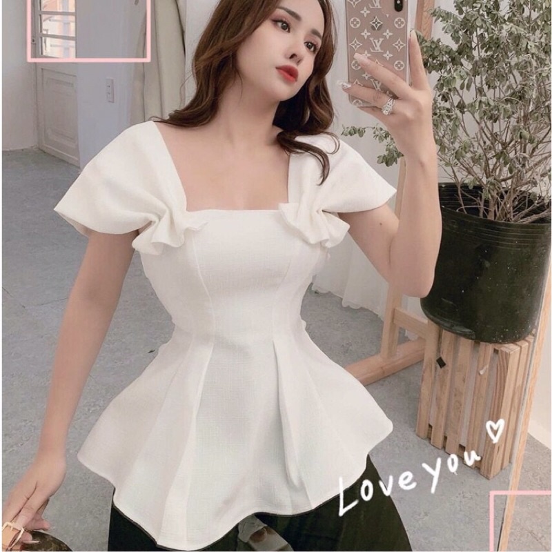 Áo peplum vai nhún  có 3 màu