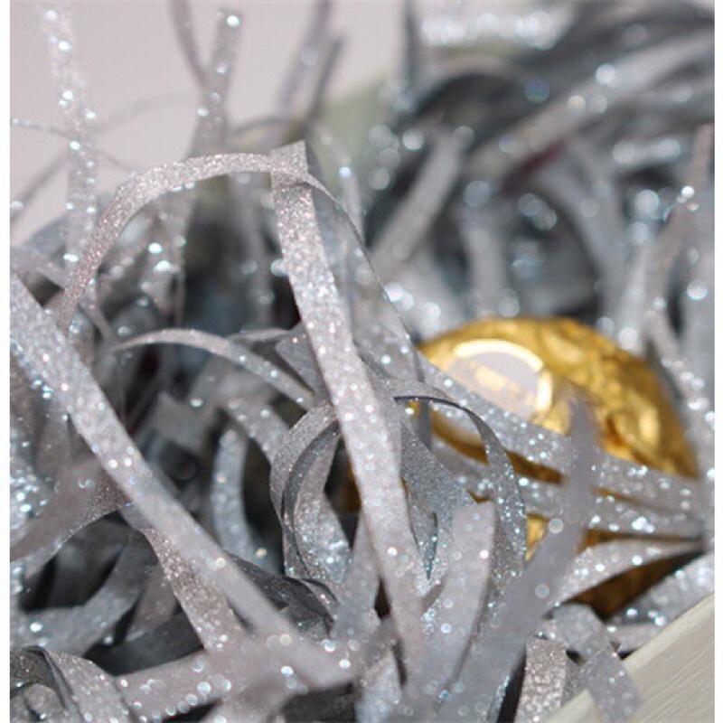 100g rơm nhũ, rơm kim tuyến, rơm óng ánh để hộp quà cực chảnh