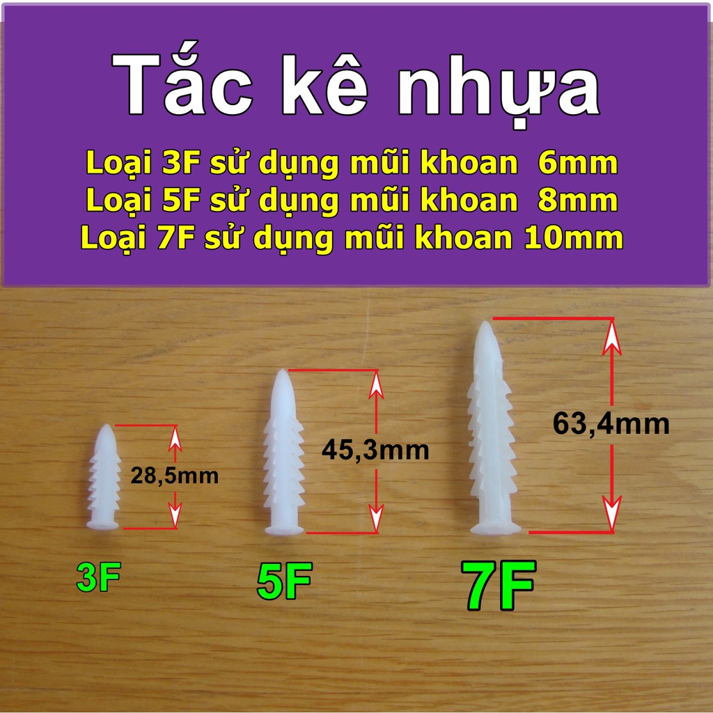 Tắc kê nhựa (1 gói = 100 con)