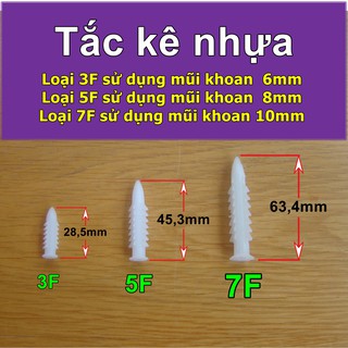 Tắc kê nhựa (1 gói = 100 con)